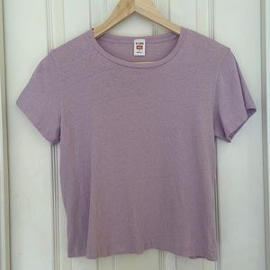 Re/done hanes classic tee lavender purple